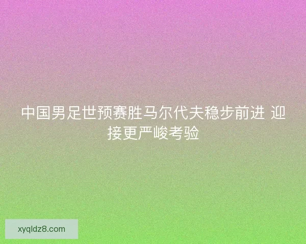 中国男足世预赛胜马尔代夫稳步前进 迎接更严峻考验 中国男足世预赛胜马尔代夫稳步前进 迎接更严峻考验